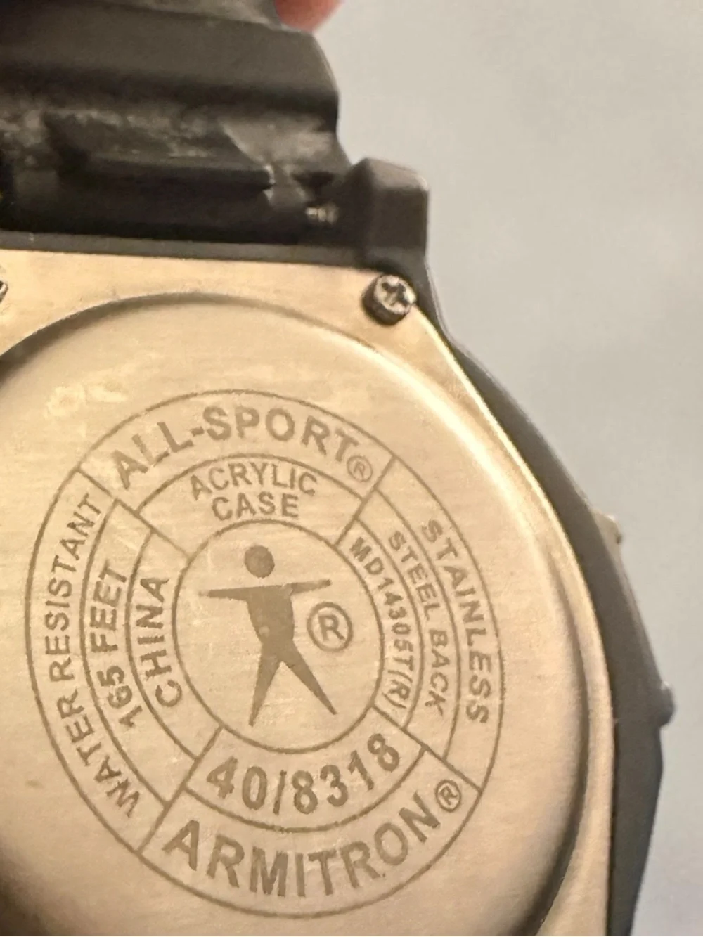 Armitron All-Sport Digital Watch 40/8318 Alarm Chrono EL Backlight Working